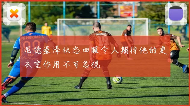 尼德豪泽状态回暖令人期待他的更衣室作用不可忽视